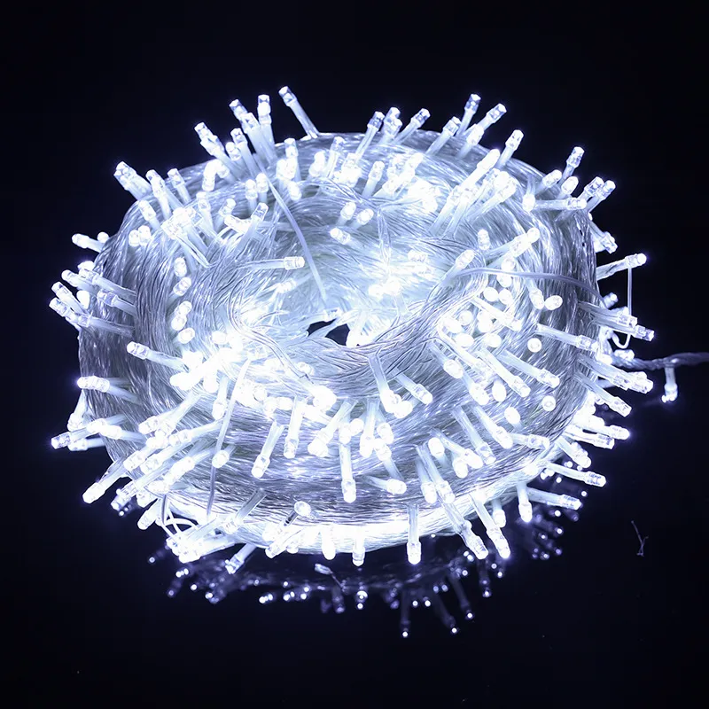 Picture of LED colored lights, flashing lights, string lights, holiday decorations, Christmas weddings, outdoor waterproof star colored light strings  10m EU